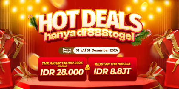 888Togel Promo Special THR Akhir Tahun 2024 Sebesar IDR 28.000 & Kejutan THR hingga IDR 8.8JT