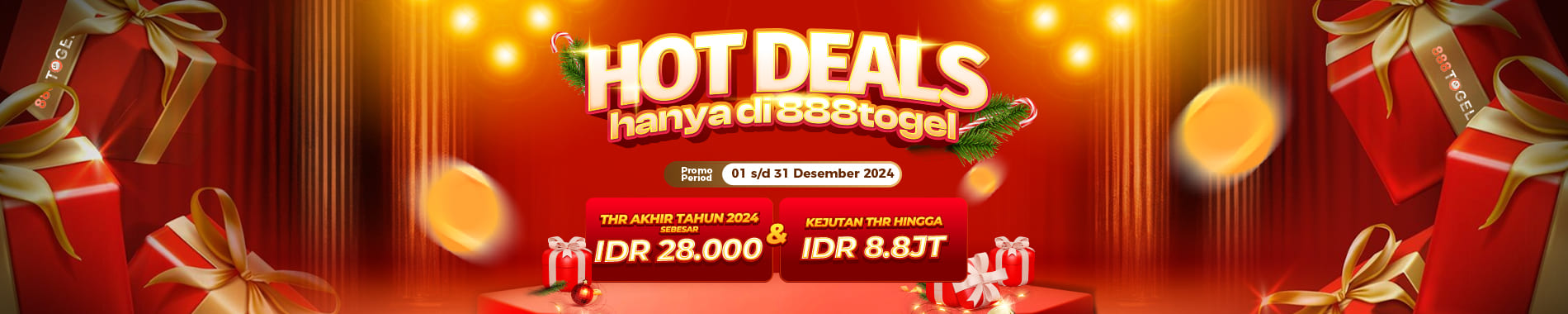 888Togel Promo Spesial THR Akhir Tahun 2024 Sebesar IDR 28.000 & Kejutan THR hingga IDR 8.8JT